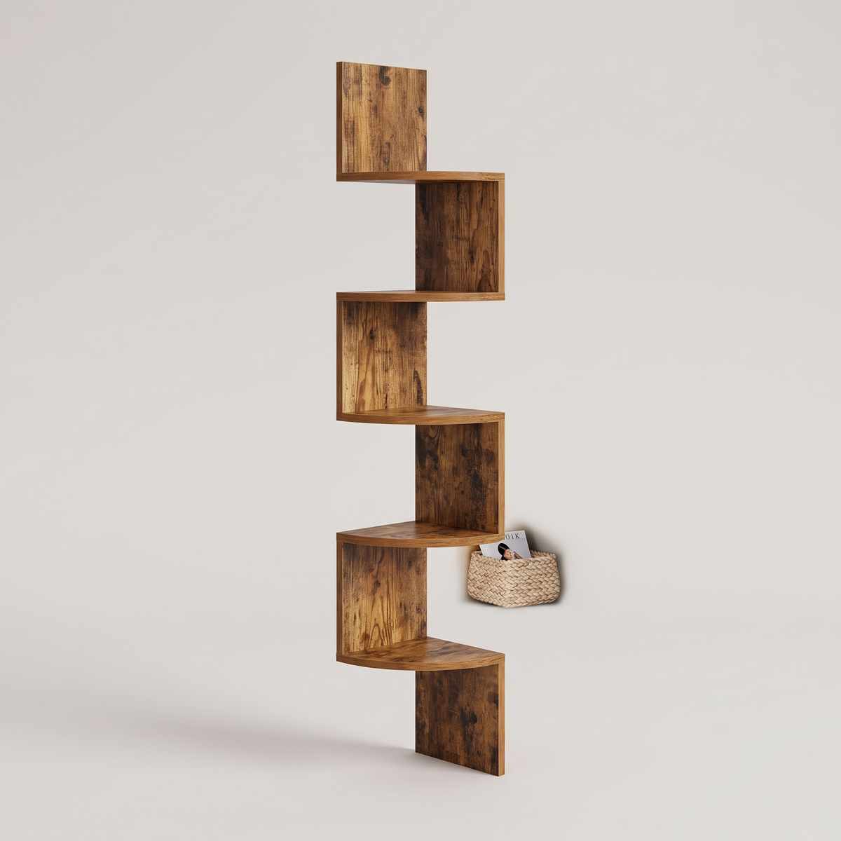 Five Tier Floating Corner Shelves — product hero shot