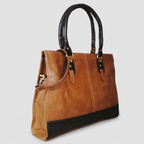 The Signature Leather Laptop Bag, Copper 17 inch — product hero shot