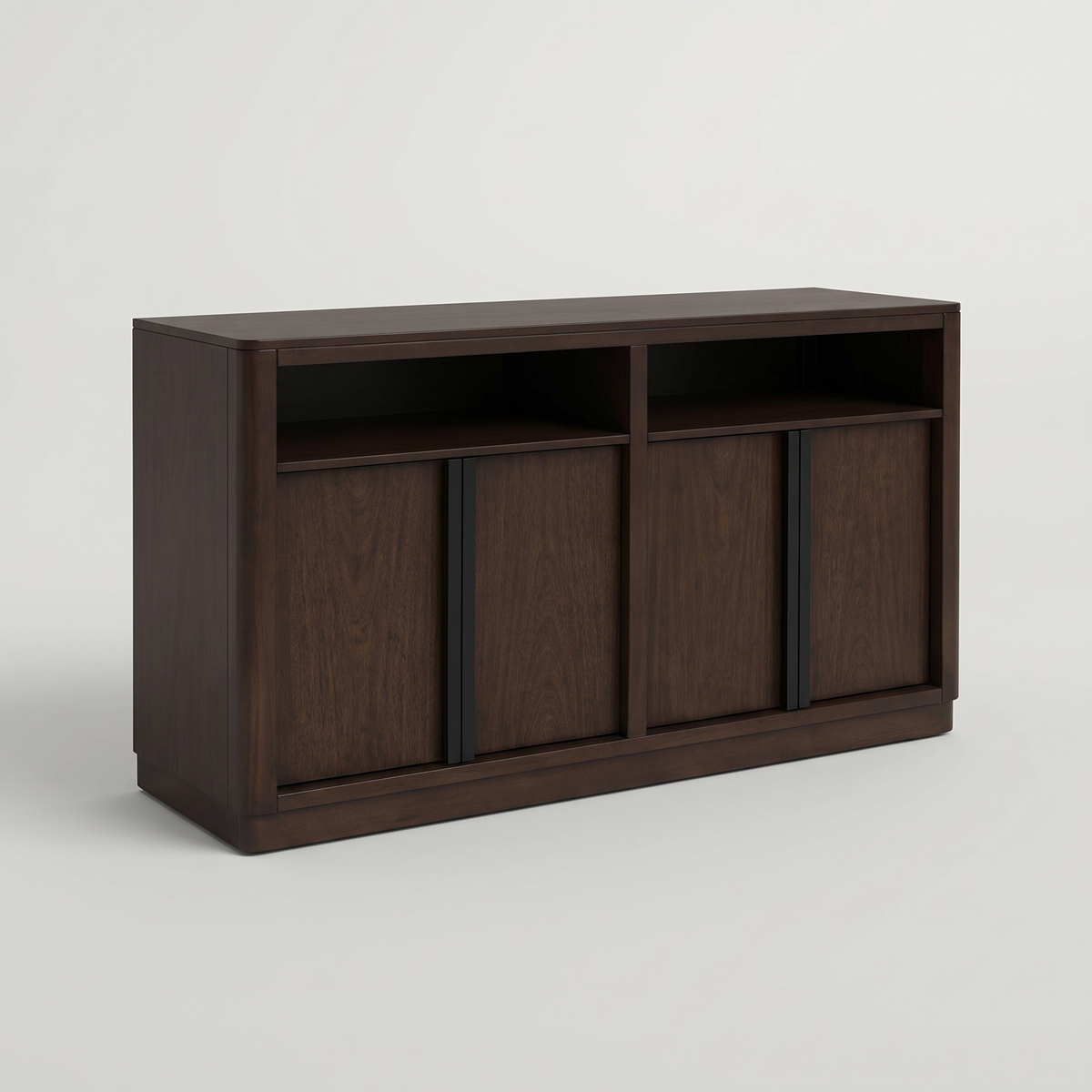Dilenno Office Credenza, Dark Brown — product hero shot
