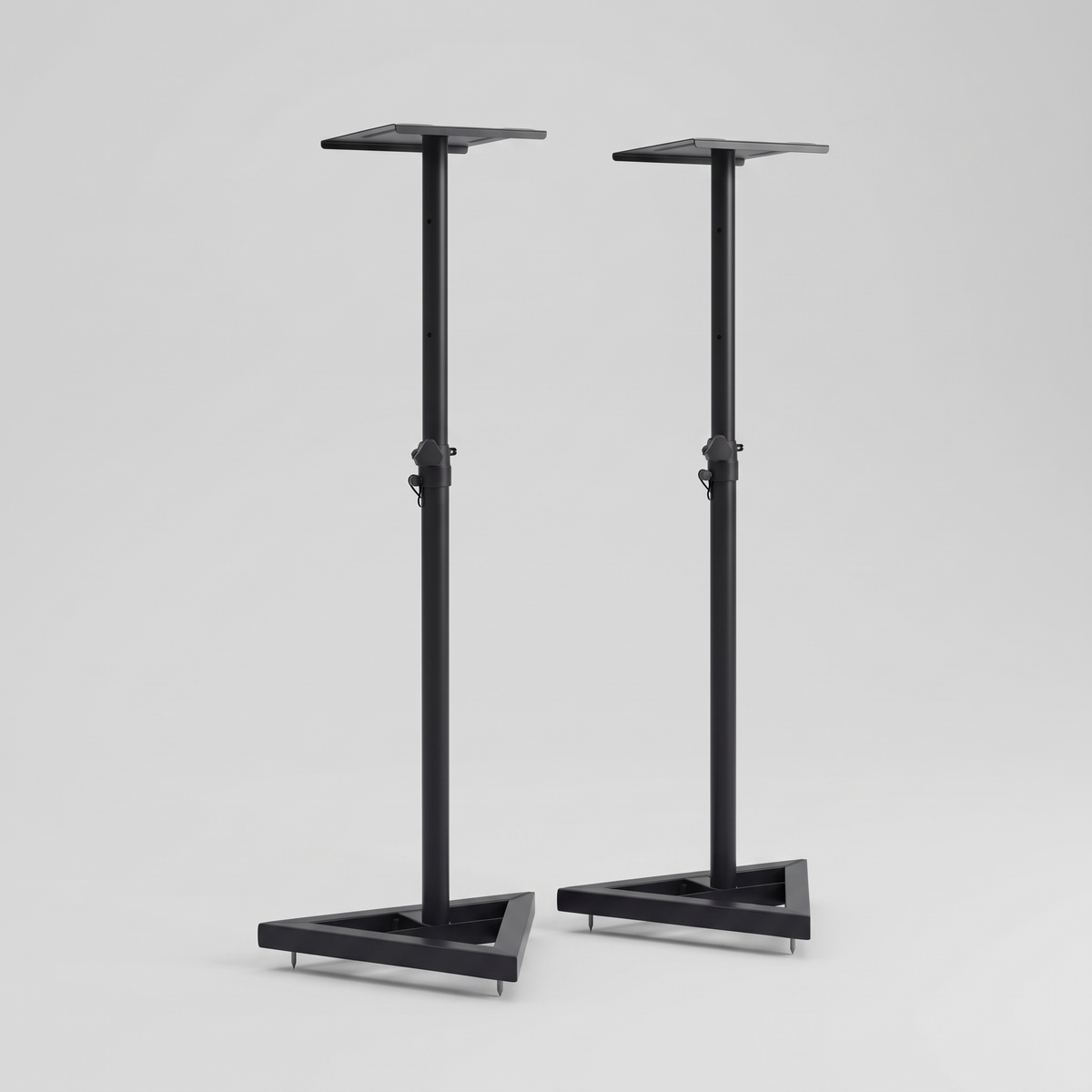 Alto Black Steel Speaker Stands — product hero shot