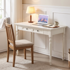 Verona Solid Wood Writing Desk 47 inch — in a bedroom study corner