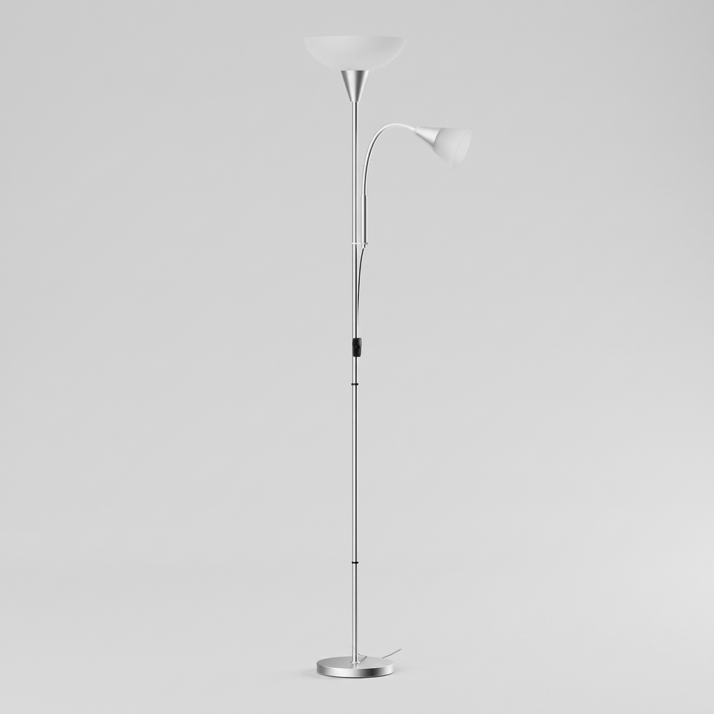 Silver Mother and Child Floor Lamp — product hero shot