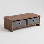 Tavola Dual Monitor Riser with Two Drawers — product hero shot