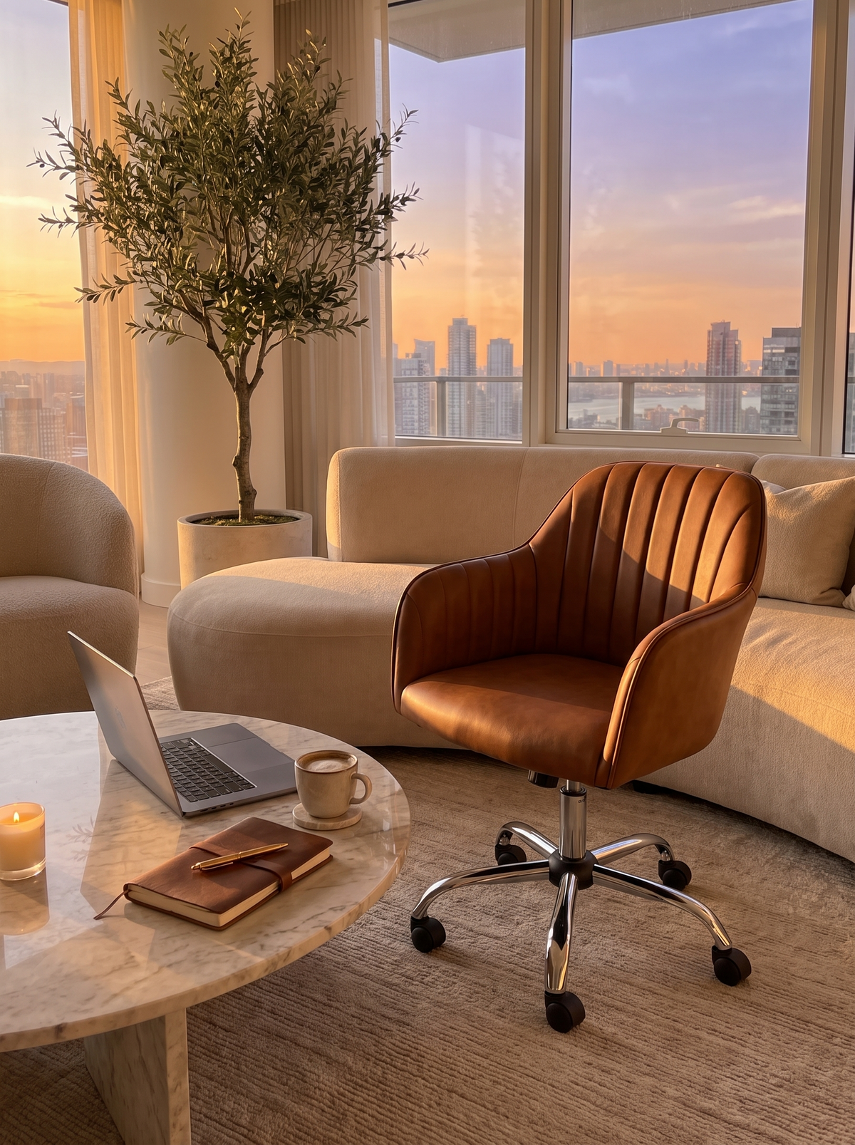 Sable Task Chair in a living space