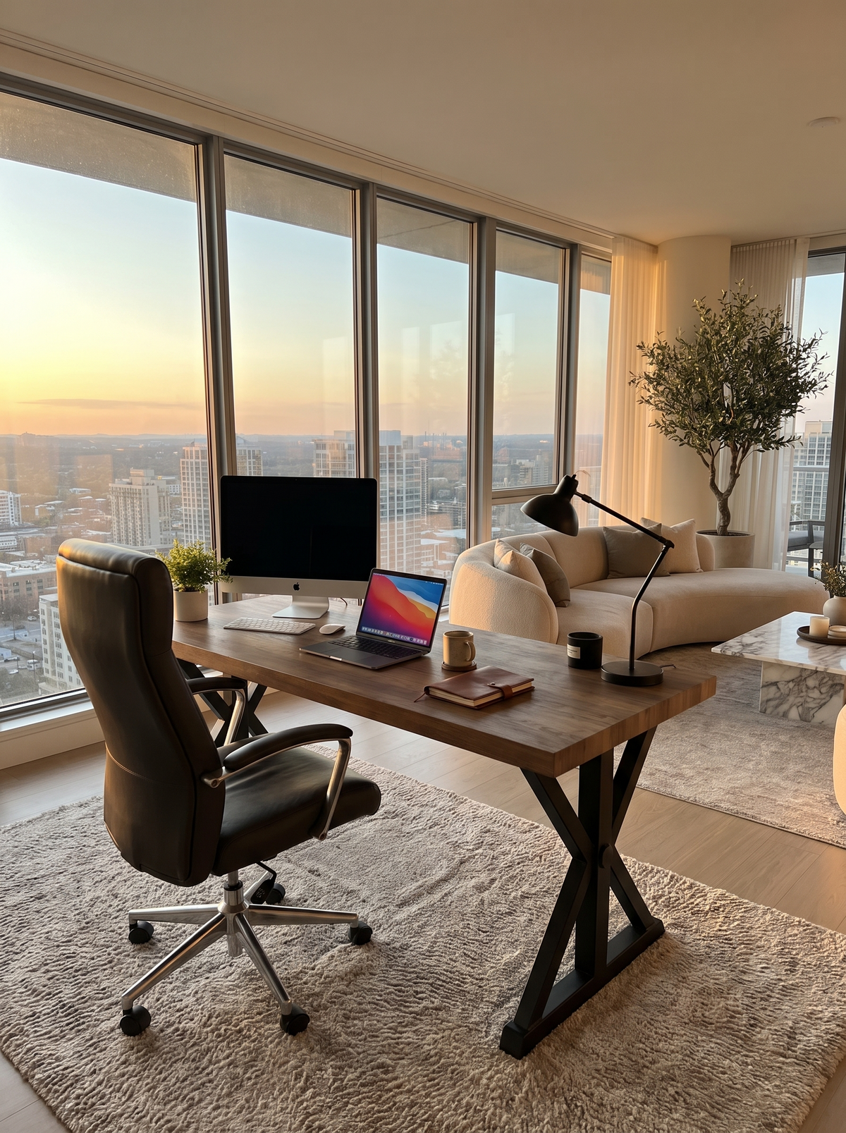 Modena Desk in an open room