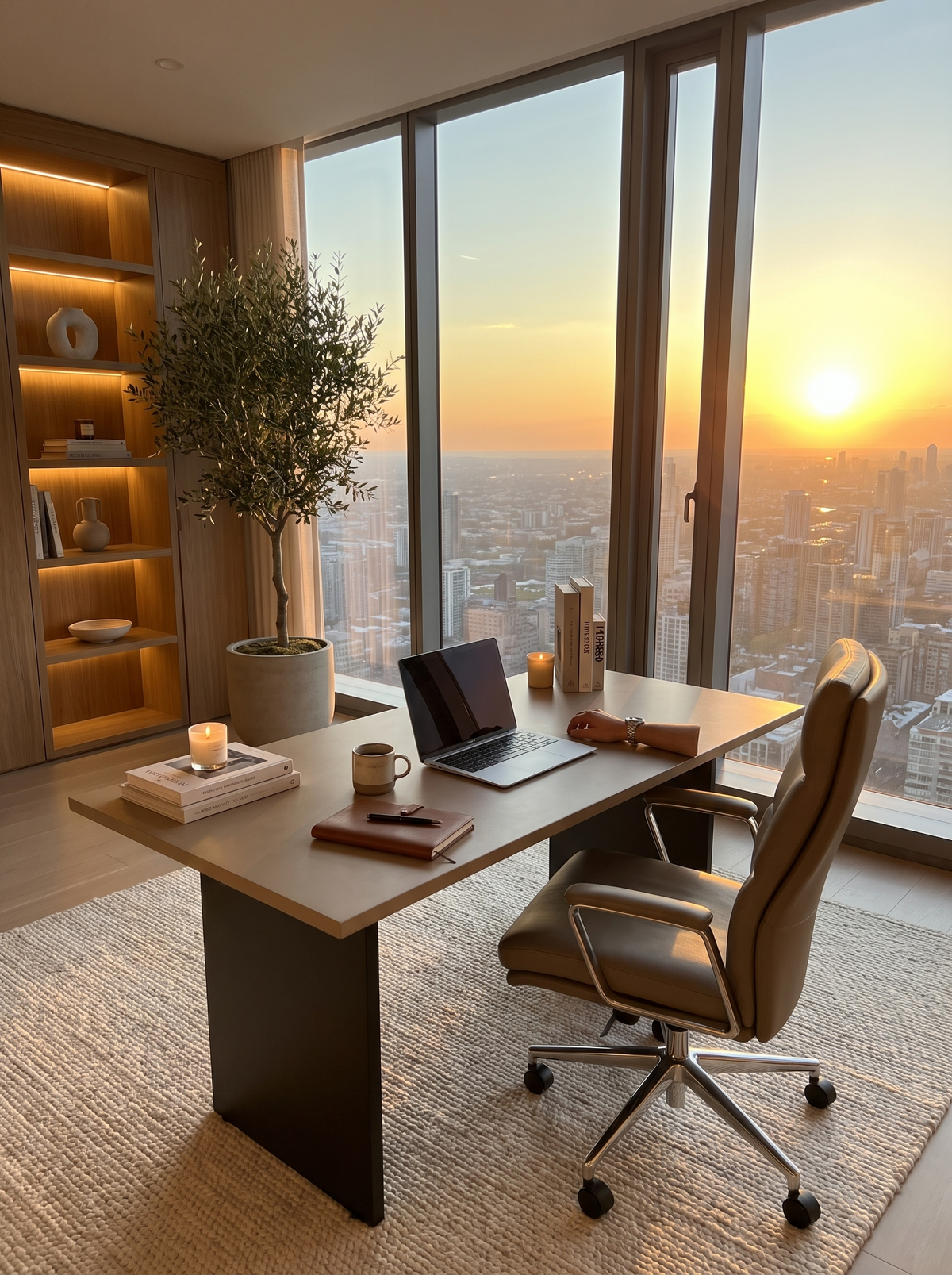 Trento Grey L Shaped Executive Desk