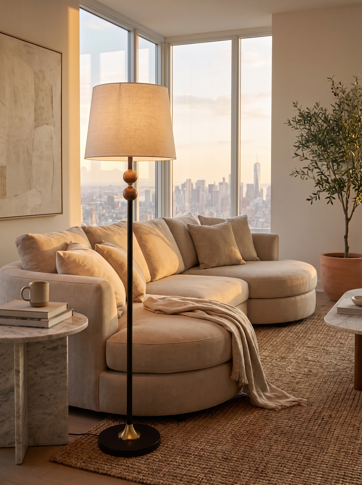 Wasserburg wood floor lamp lifestyle 1