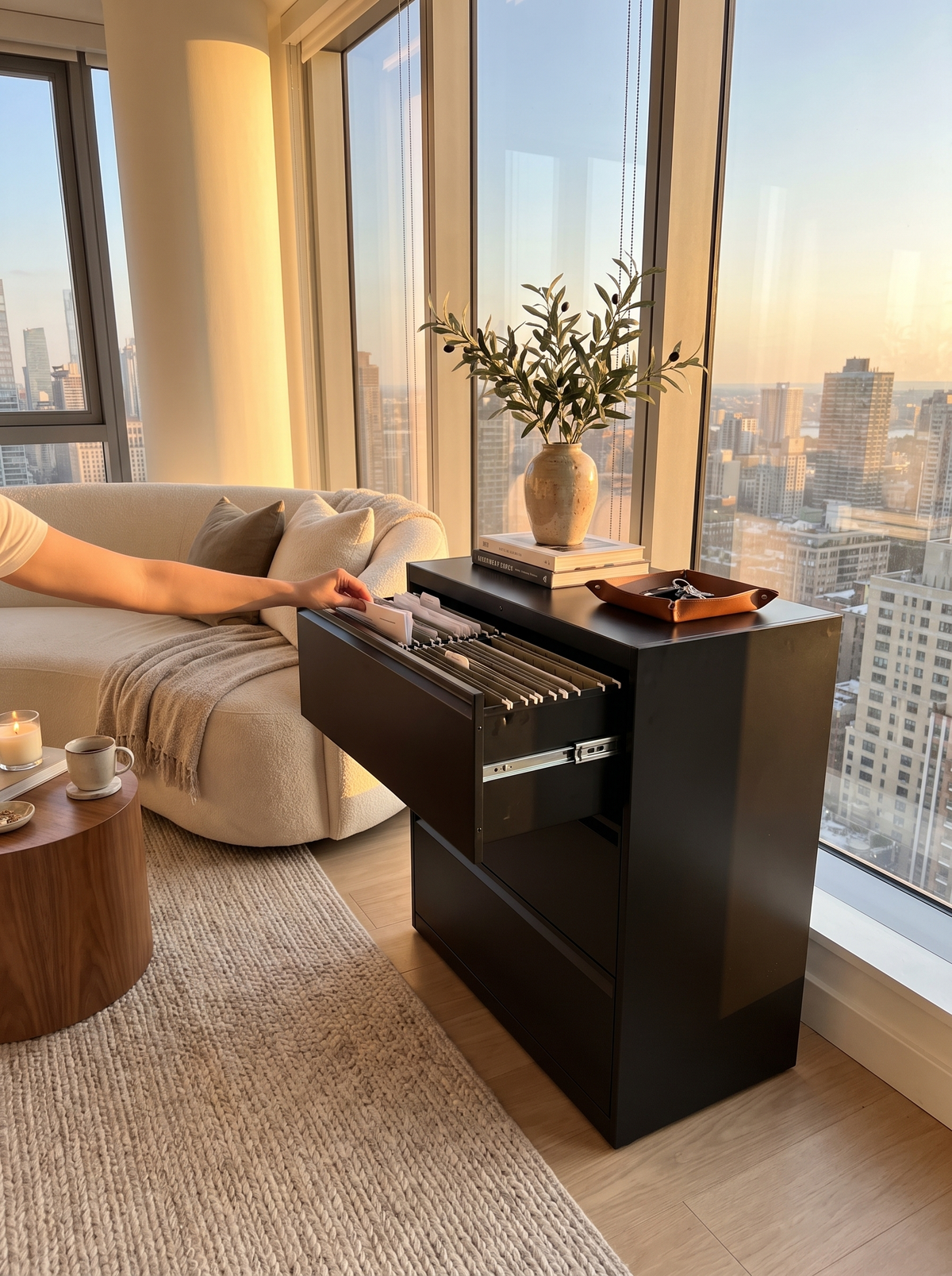 Lateral filing cabinet lifestyle 3