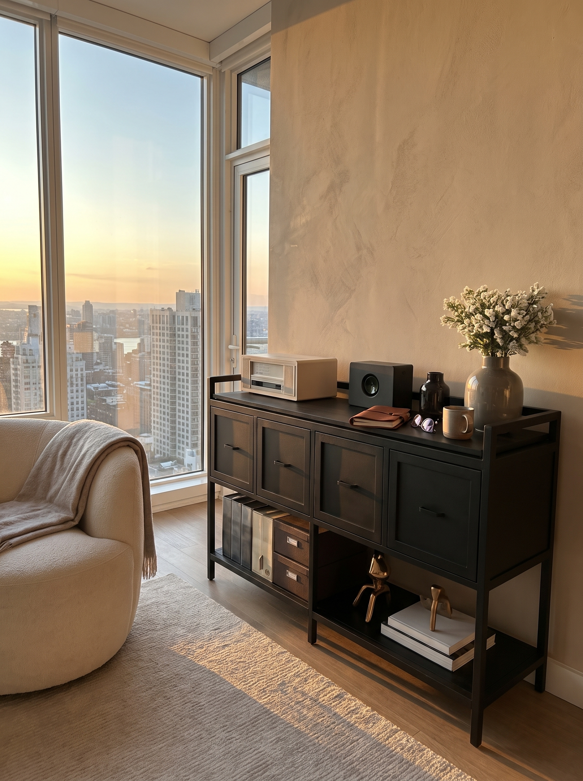 43 inch cabinet with outlets lifestyle 2