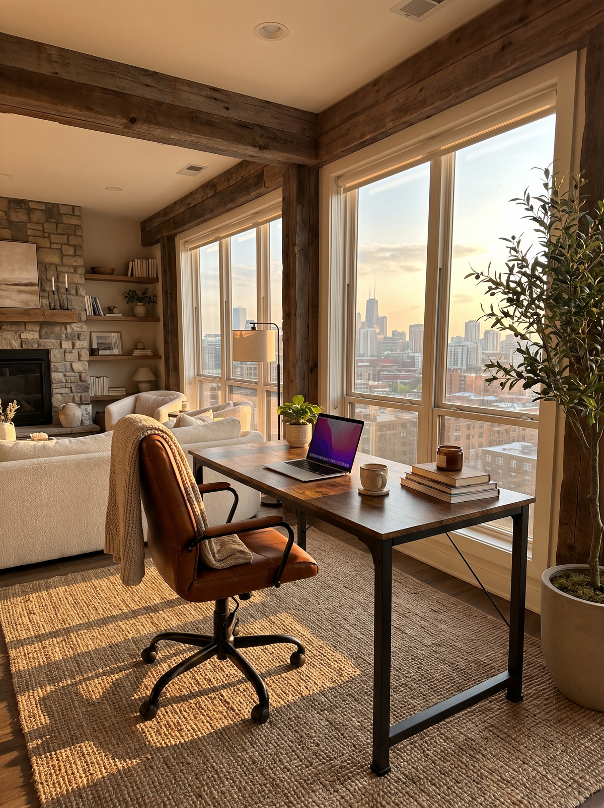 Rustic character at 55 inches lifestyle image