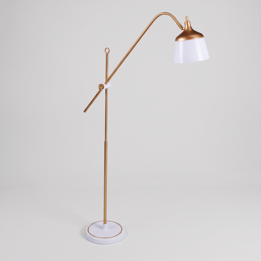 Magnifying craft lamp, studio product shot on a neutral background