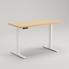 Electric standing desk with memory presets, studio product shot