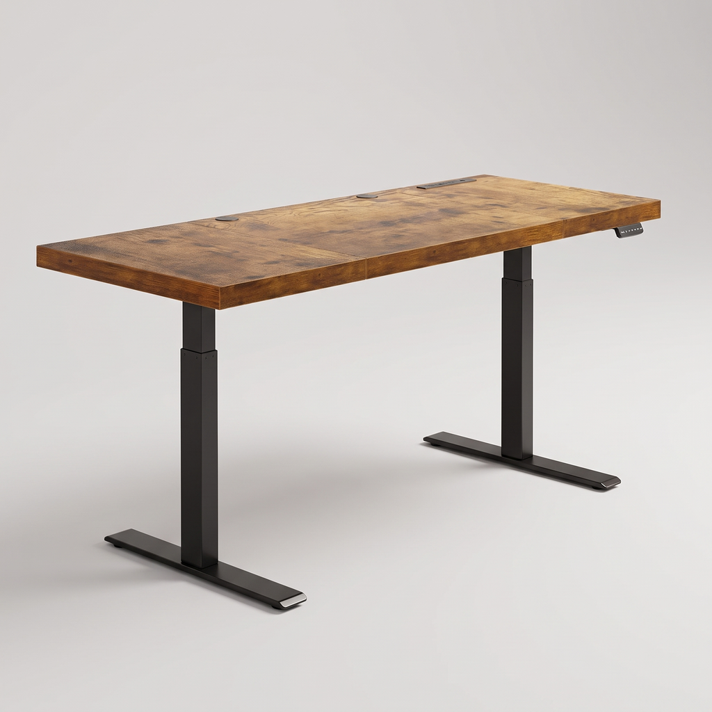71 inch electric standing desk, studio product shot