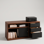 60 inch filing cabinet with adjustable shelf storage, studio product shot