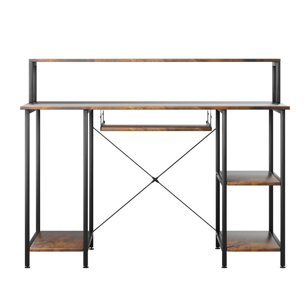 Levede Office Gaming Computer Desk Brown-0
