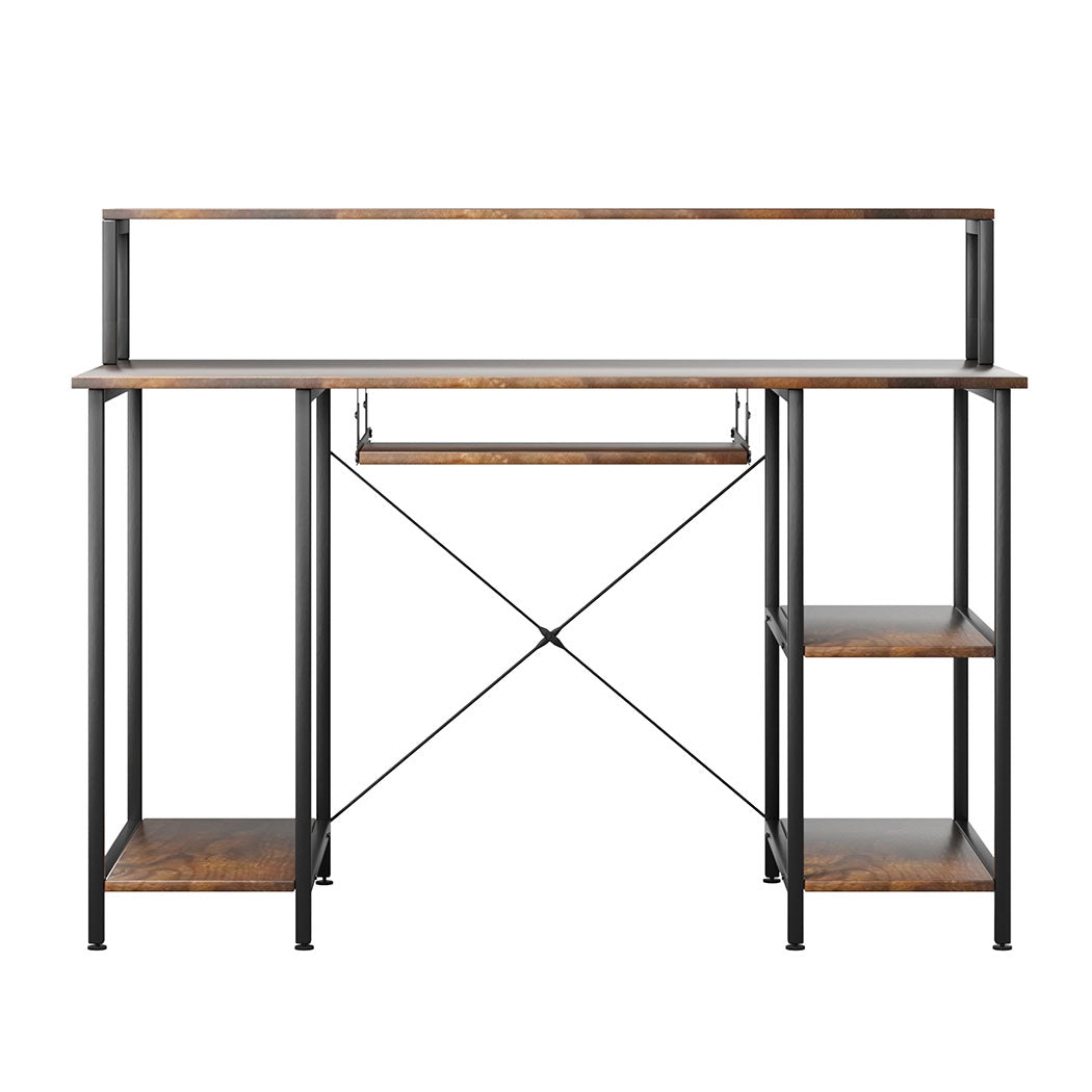 Levede Office Gaming Computer Desk Brown-0