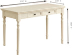 Solid wood writing desk with drawers